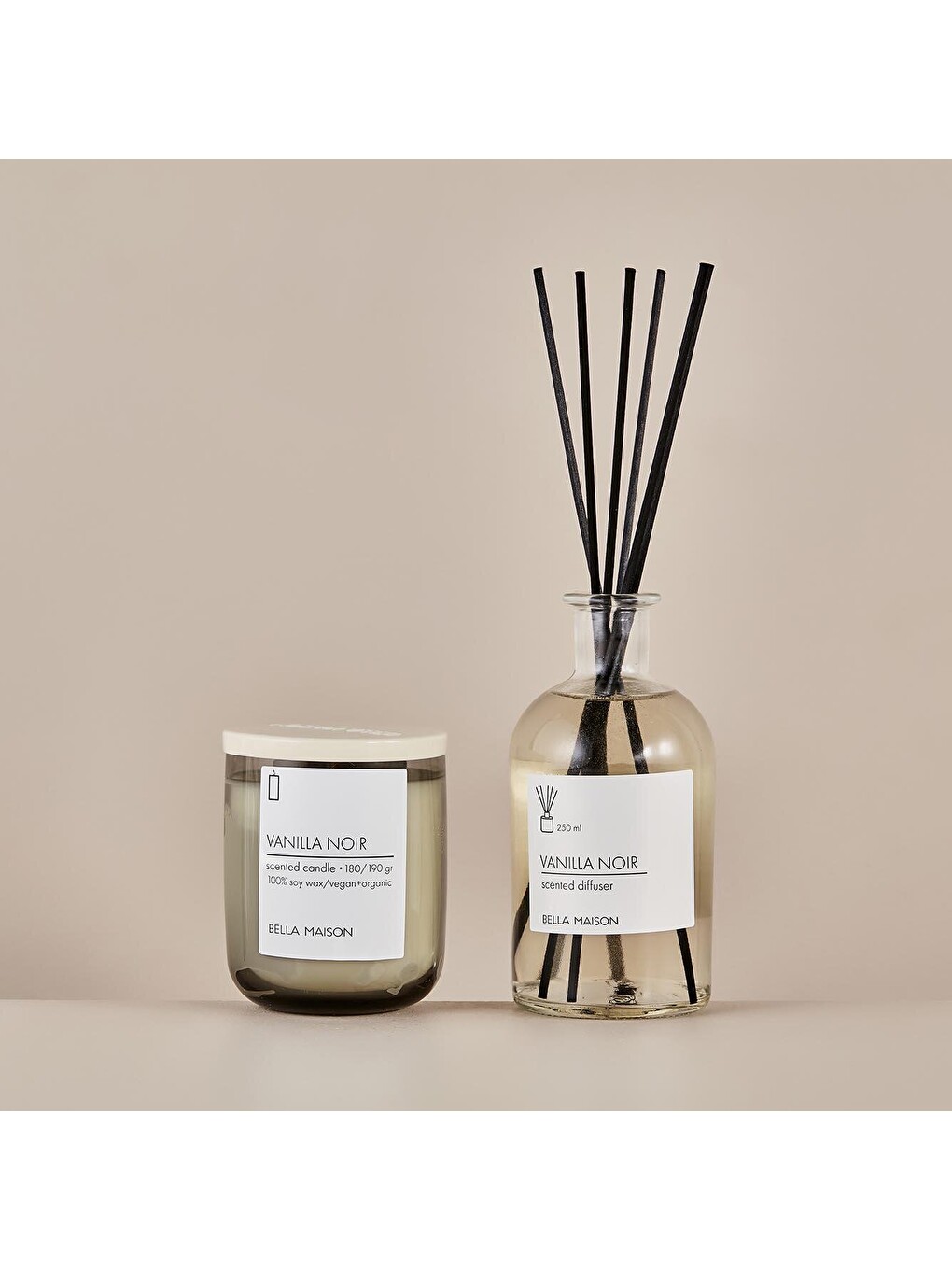 Beyaz Vanilla Noir Ahşap Fitilli Soy Wax Mum-3