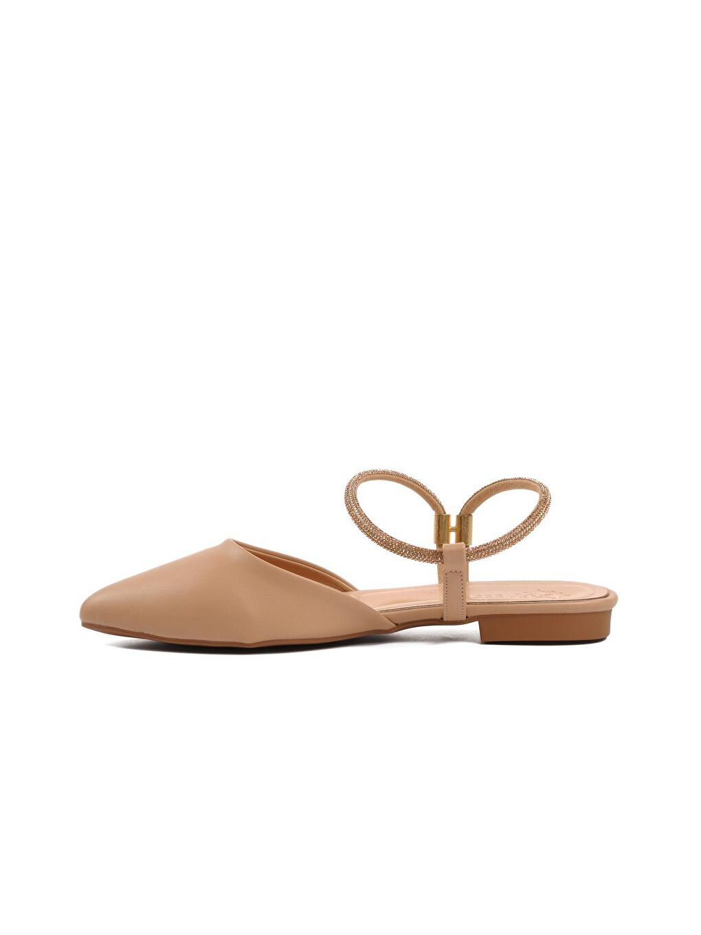 Bej K07 Nut Kadın Abiye Ayakkabı-1