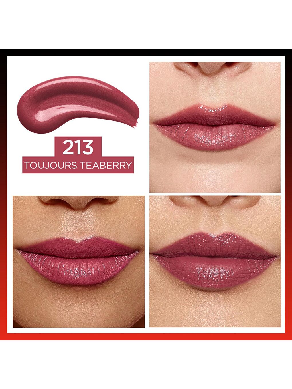 L'Oreal Paris Mor Infaillible 2-Step 24 Saat Kalıcı Likit Ruj & Balm - 213 Toujours Teaberry - 3