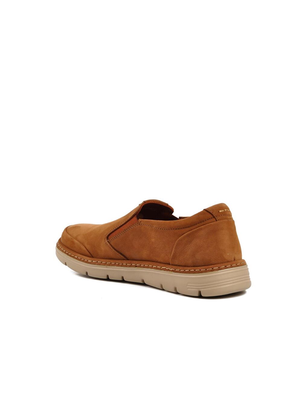Kahverengi Taba Nubuk Hakiki Deri Erkek Loafer Ayakkabı 221973-3