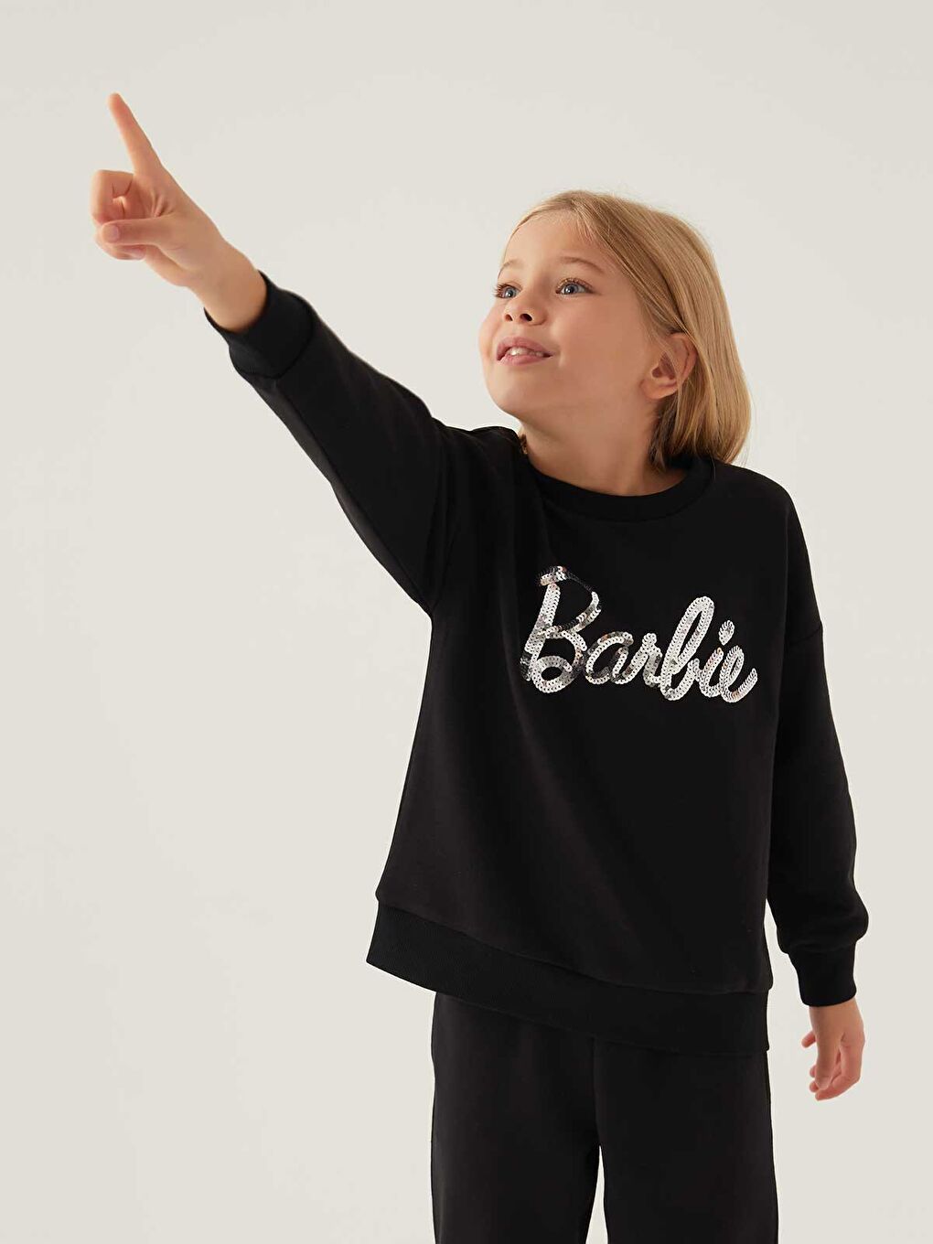 Civil Barbie Kız Çocuk Sweatshirt 9-14 Yaş Siyah