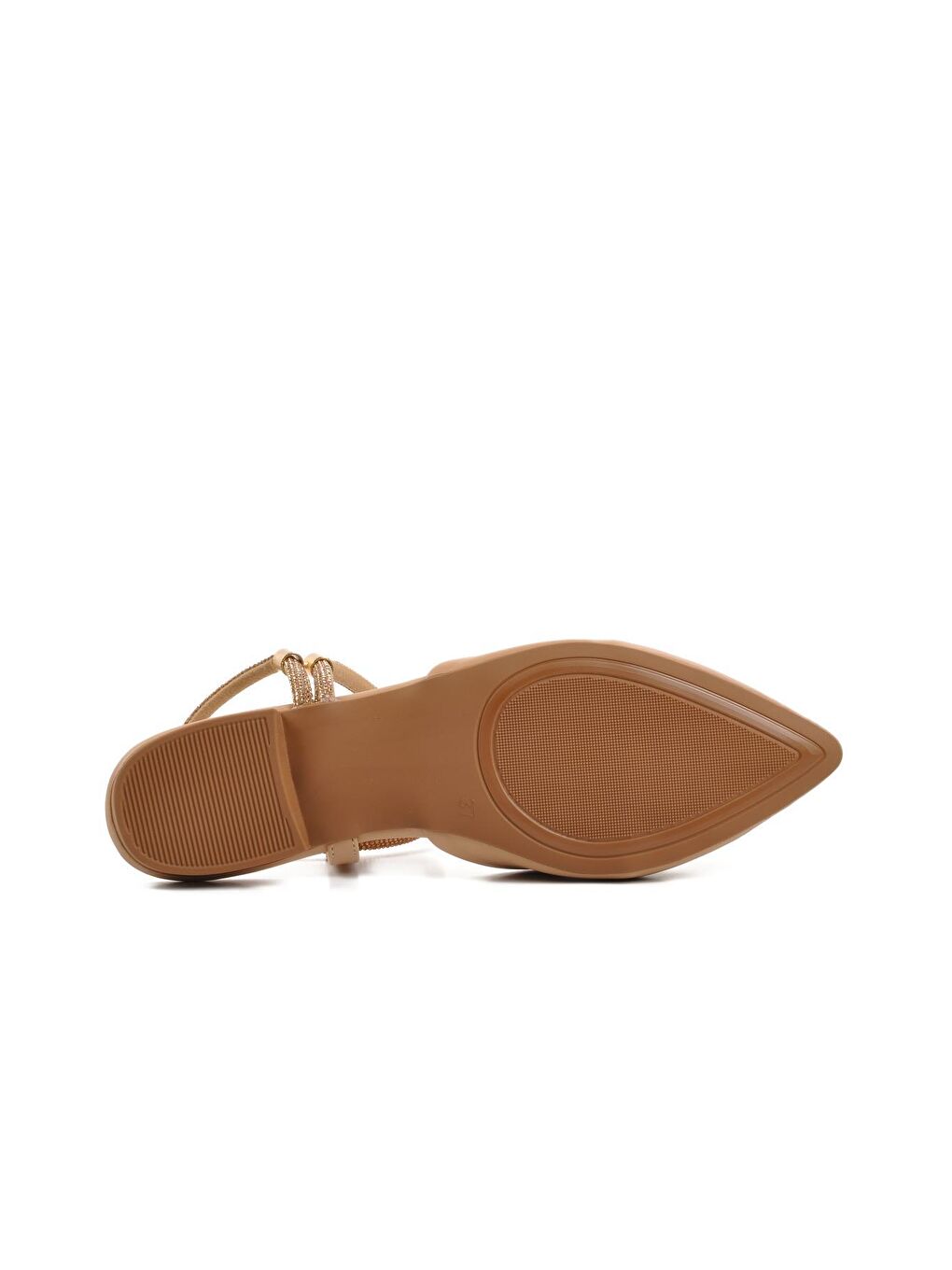 Bej K07 Nut Kadın Abiye Ayakkabı-4