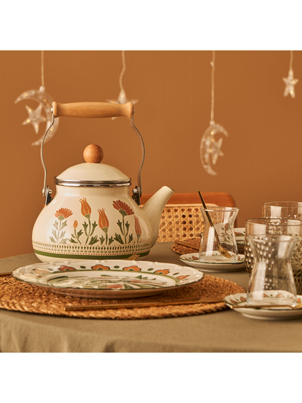 Karışık Tulip Emaye Demlik (2 lt)-3