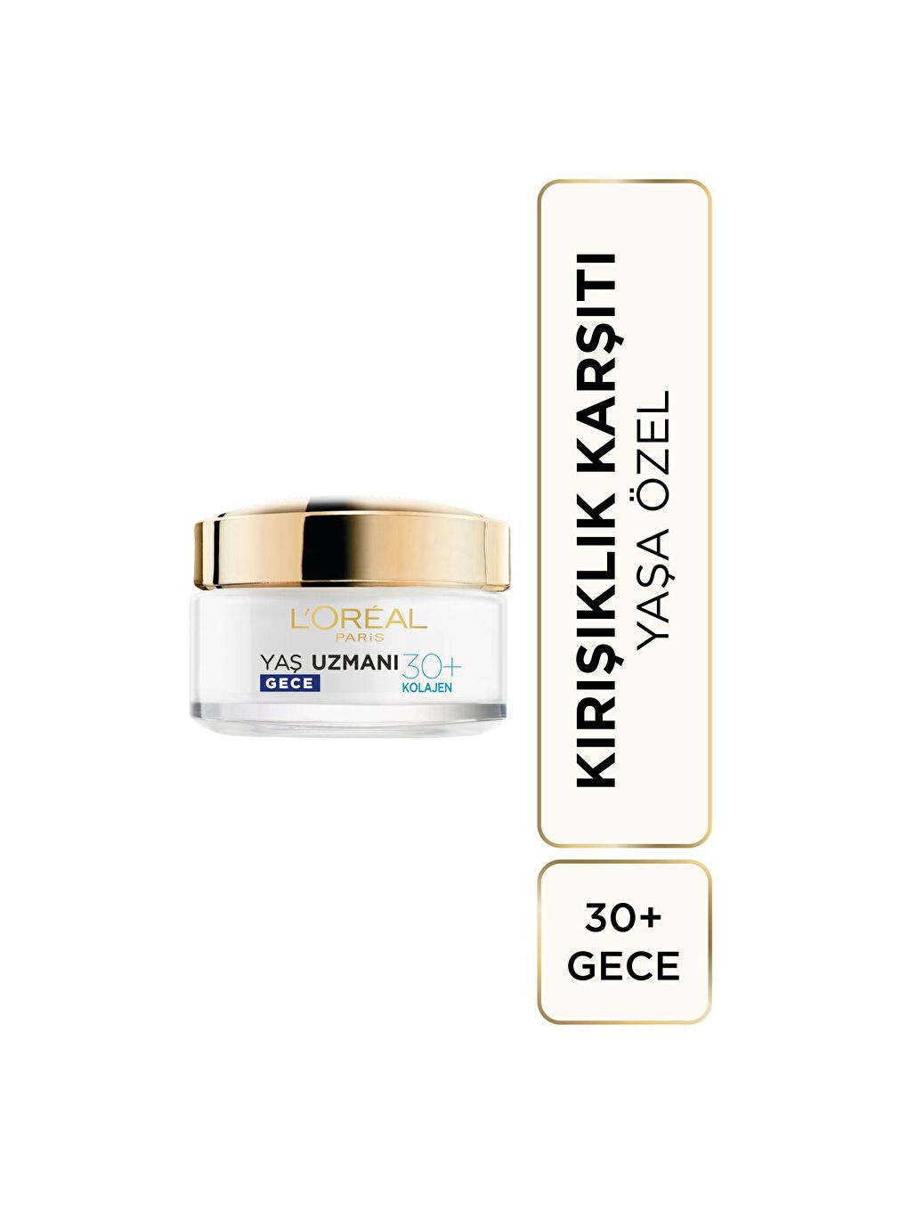 L'Oreal Paris Şeffaf Yaş Uzmanı 30+ Kırışıklık Karşıtı Nemlendirici Gece Kremi