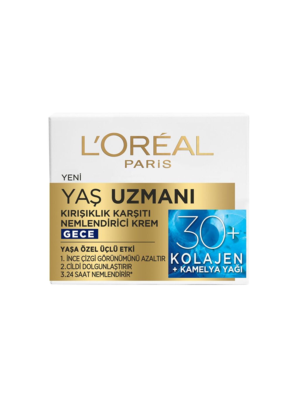 L'Oreal Paris Şeffaf Yaş Uzmanı 30+ Kırışıklık Karşıtı Nemlendirici Gece Kremi - 1