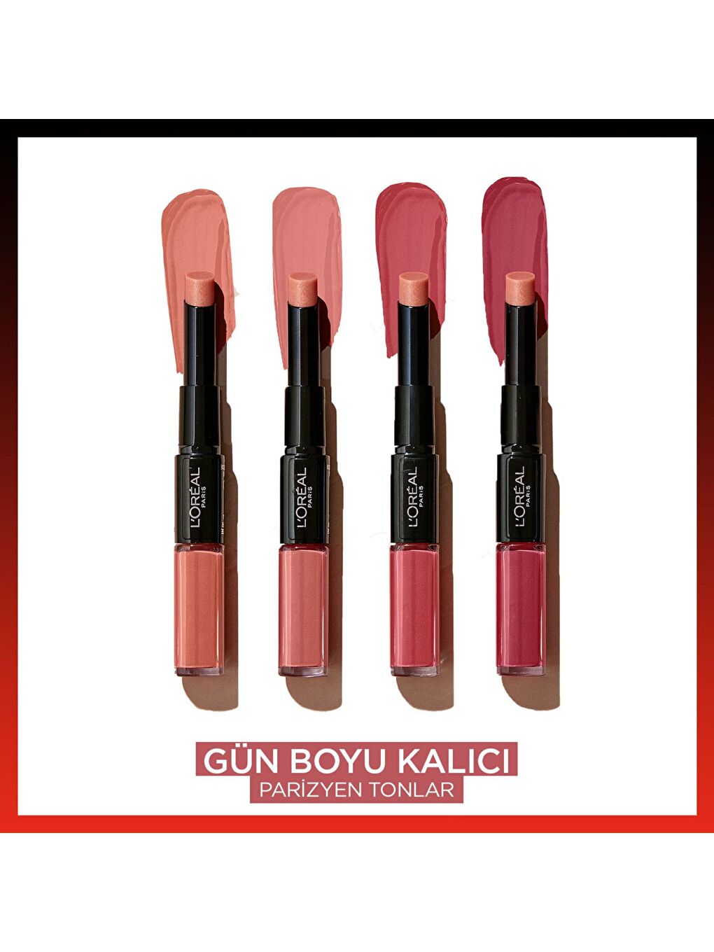 L'Oreal Paris Mor Infaillible 2-Step 24 Saat Kalıcı Likit Ruj & Balm - 801 Toujours Toffee - 6