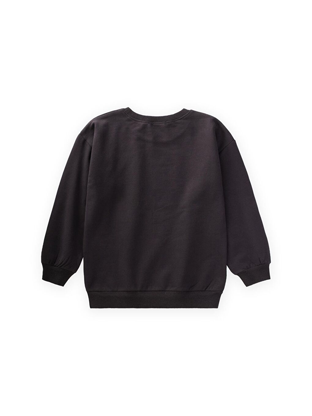 Baskılı Sweatshirt 4-12 Yaş Siyah-1