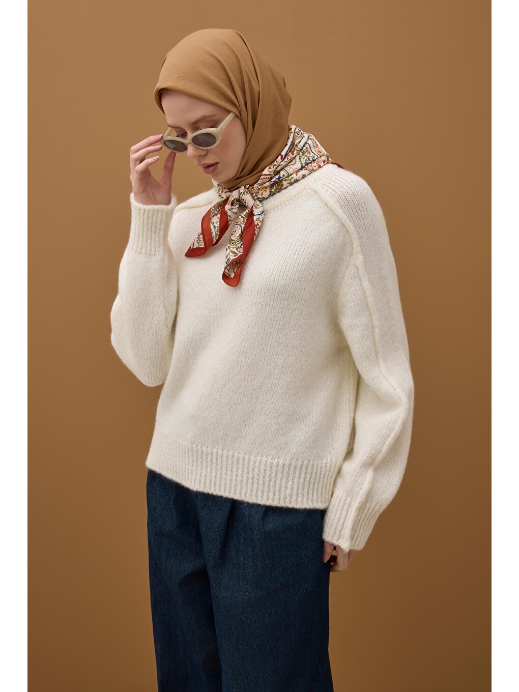 Pembe Soft Kraş Eşarp Somon-2