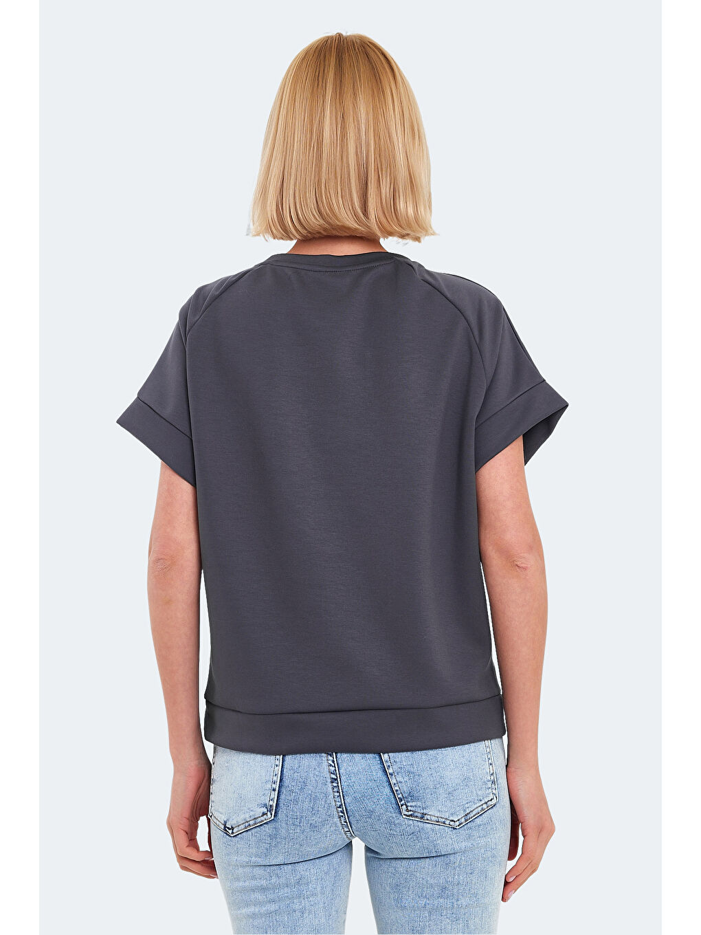 VINKO I Kadın Koyu Gri Tişört-1