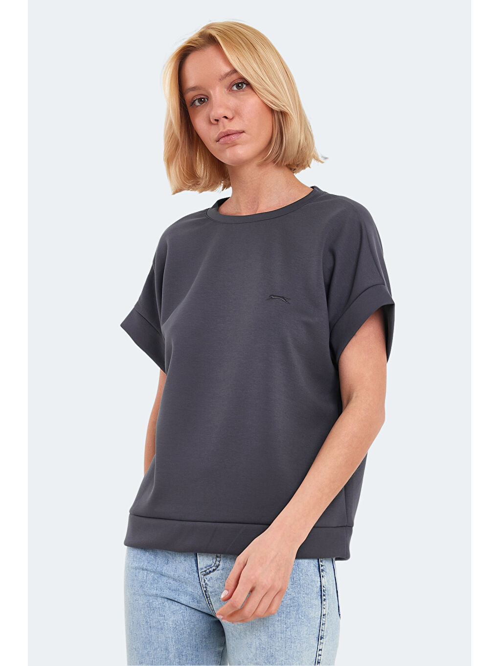 VINKO I Kadın Koyu Gri Tişört-2