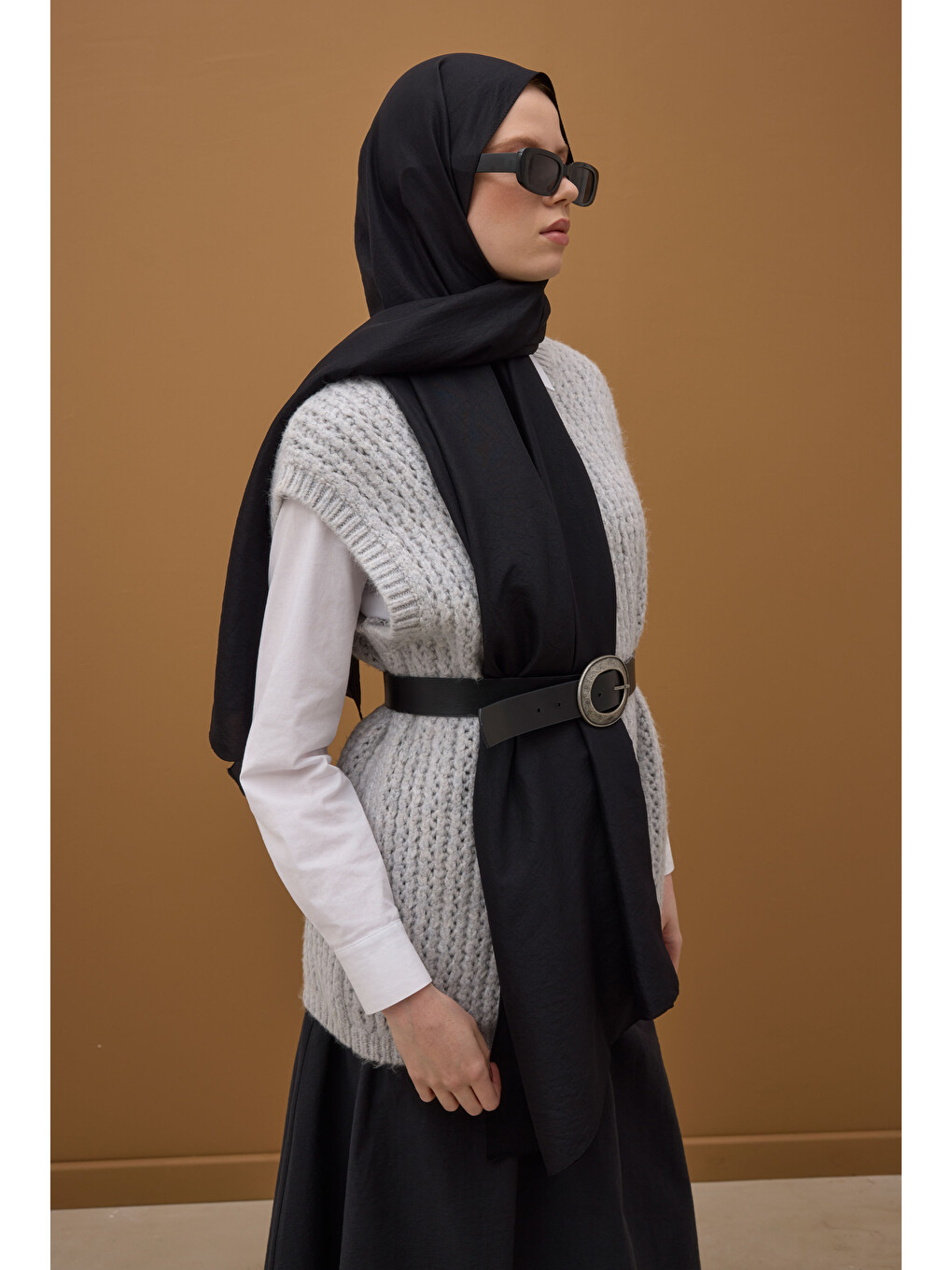 Soft Kraş Şal Siyah-1