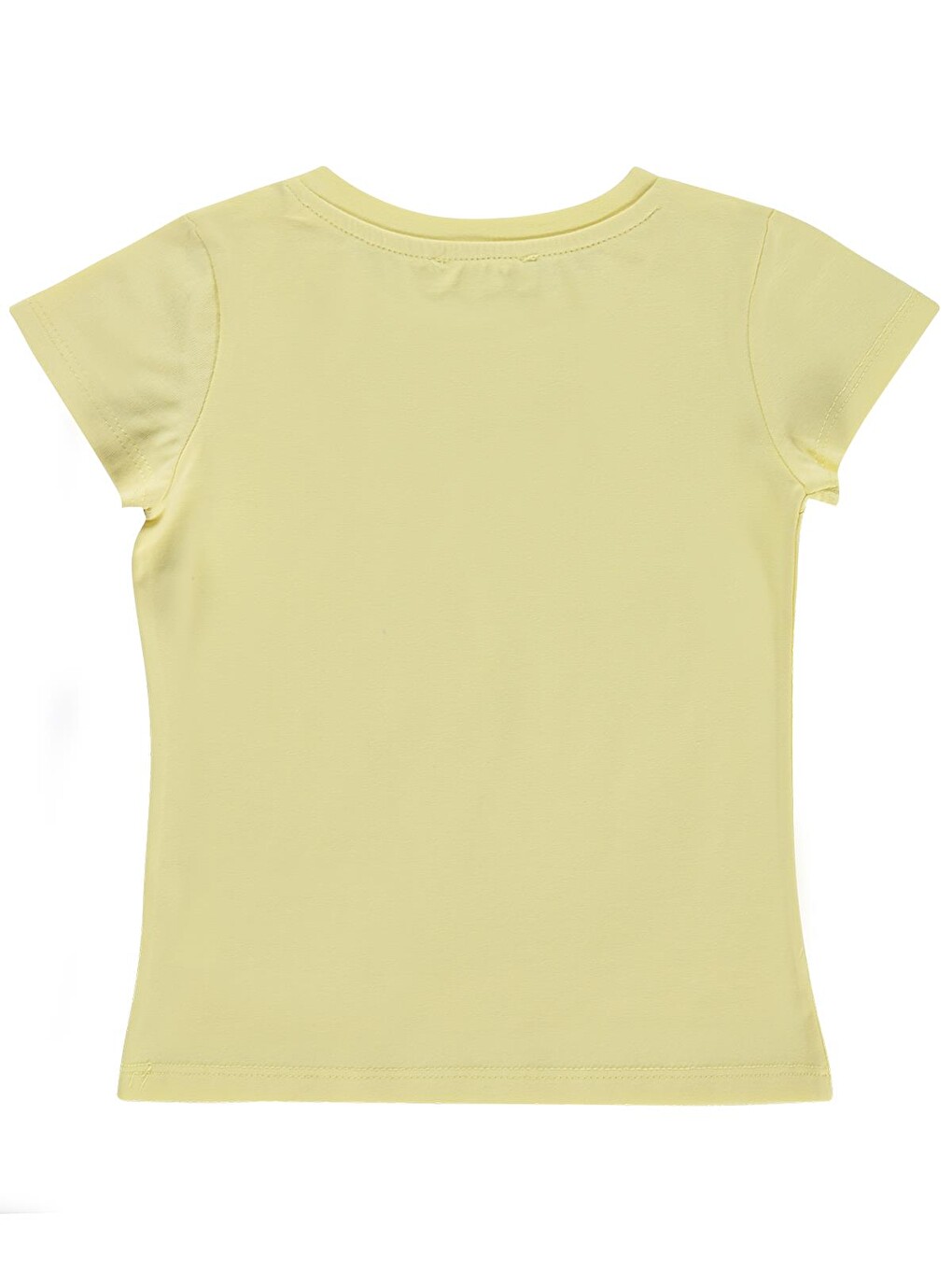 Girls Basic 2-5 Yaş Tişört - Sarı-1
