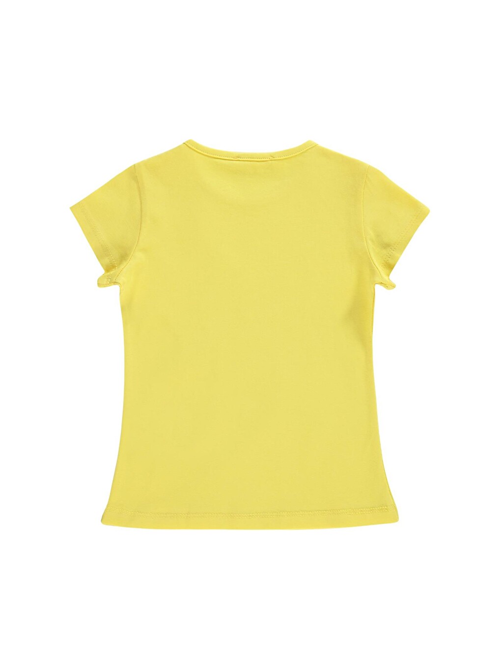 Girls Basic 2-5 Yaş Tişört - Sarı-2