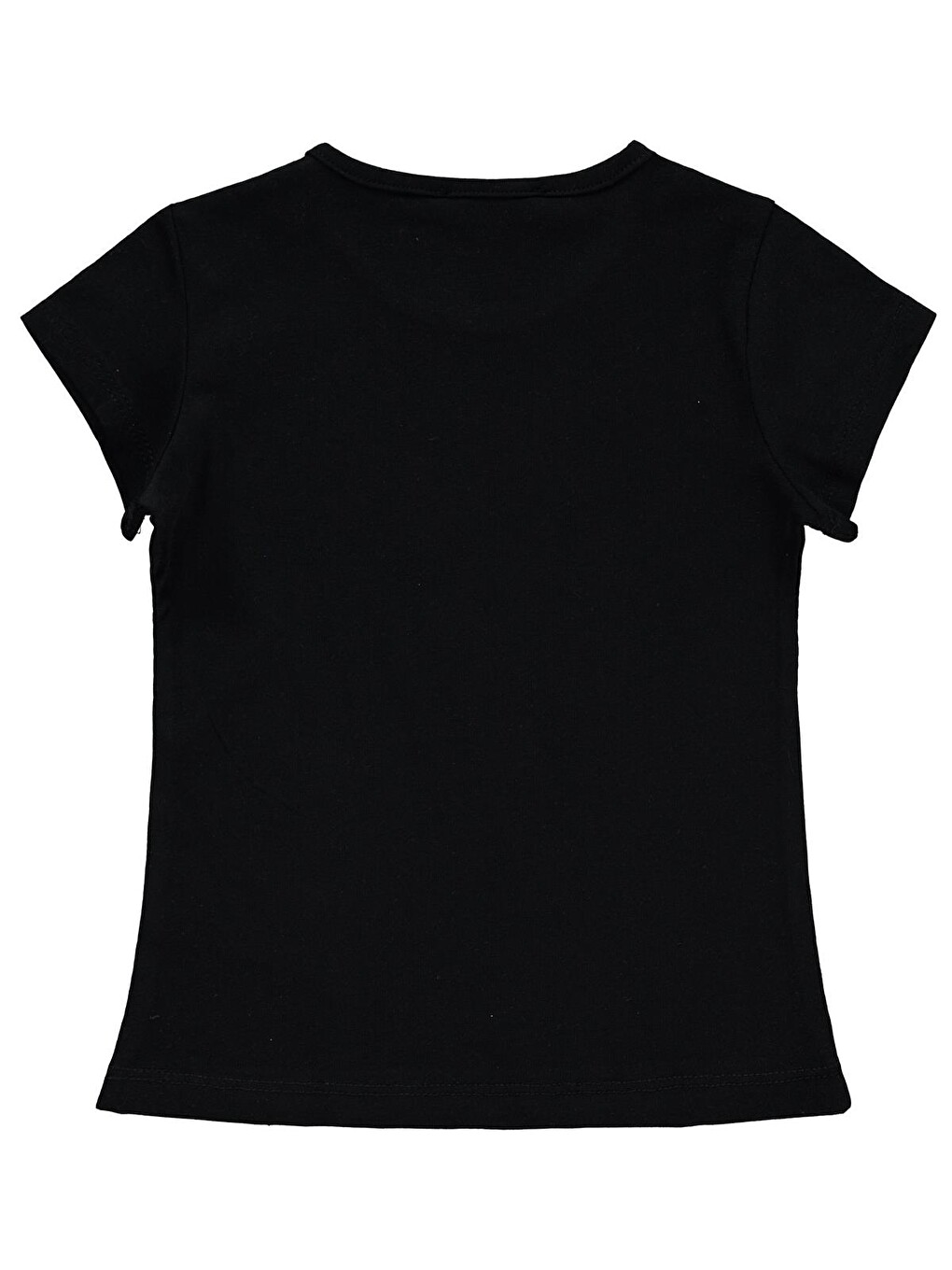 Girls Basic 2-5 Yaş Tişört - Siyah-2