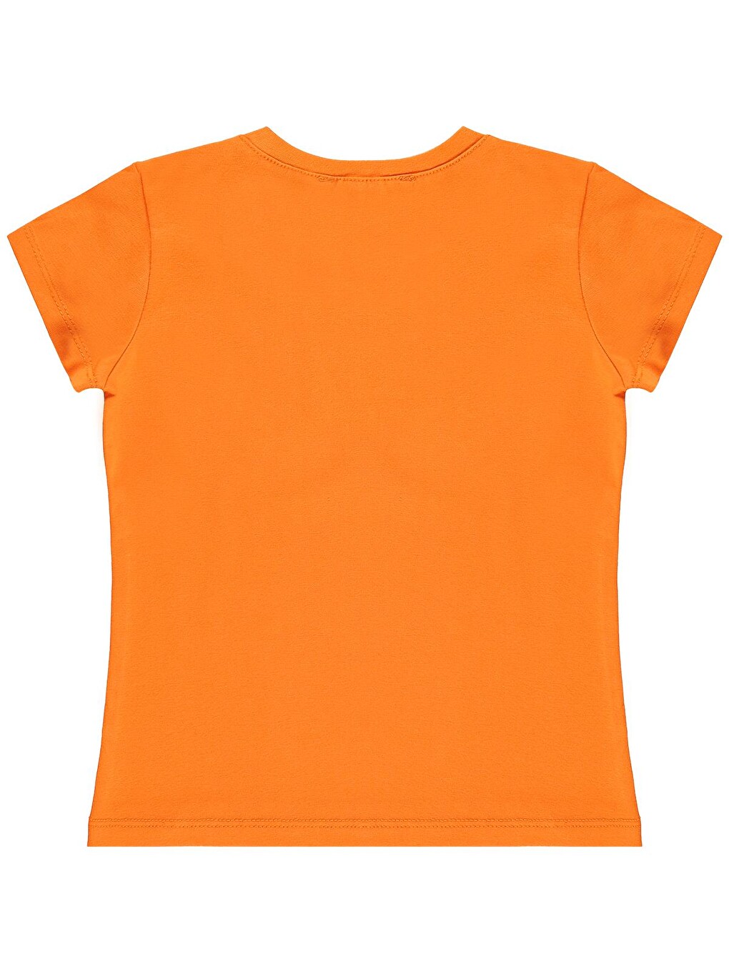Girls Basic 2-5 Yaş Tişört - Turuncu-1