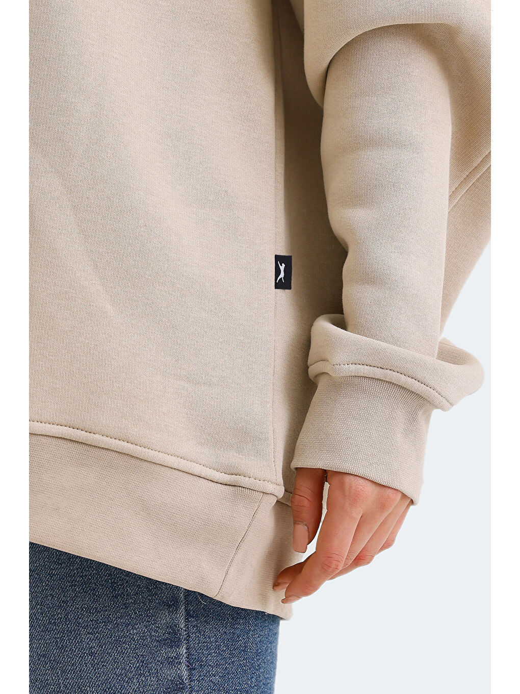 VADIM Kadın Bej Sweatshirt-3