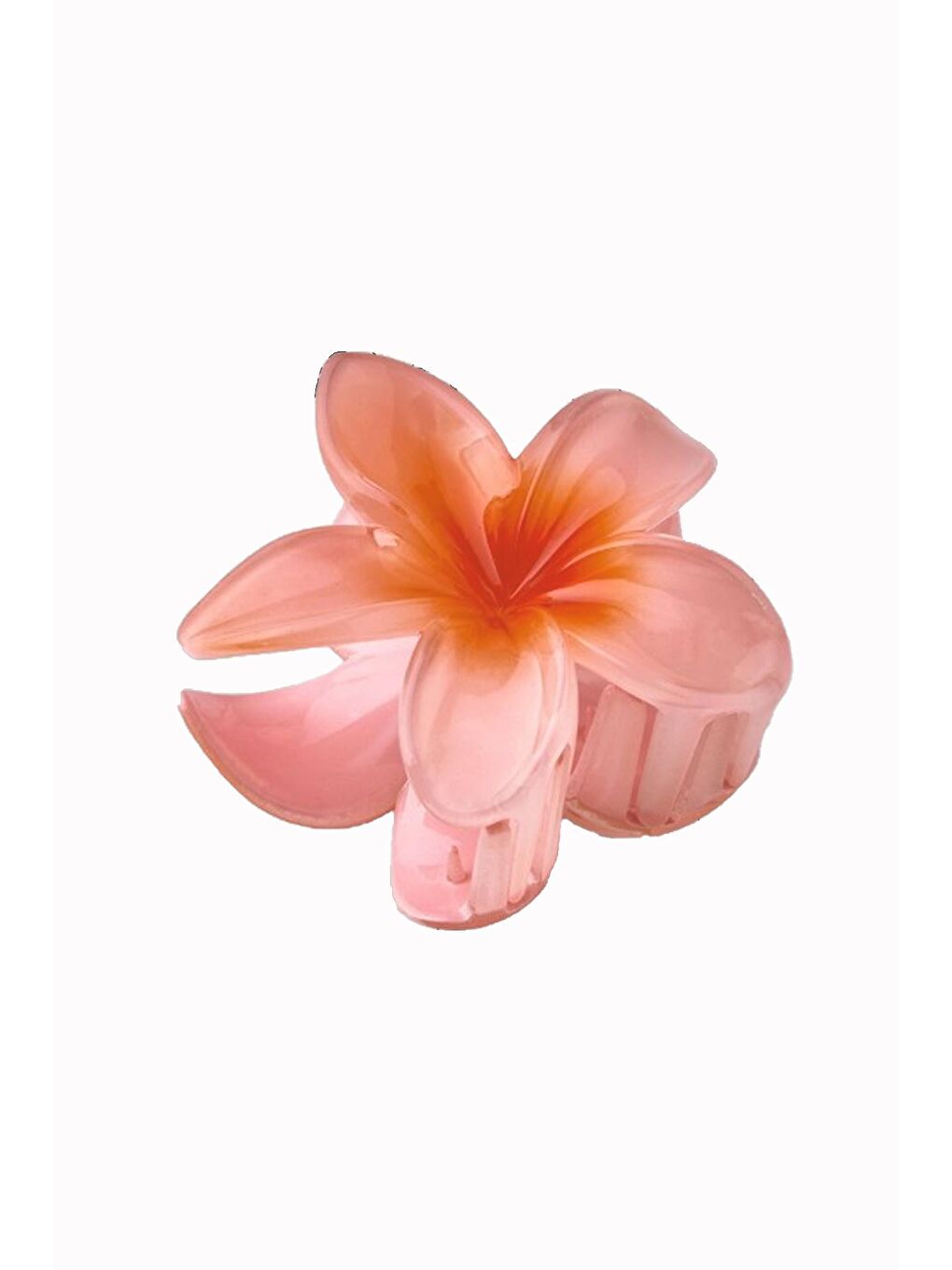 Pembe Büyük Hibiscus Lüks Asetat Mandal Toka-2