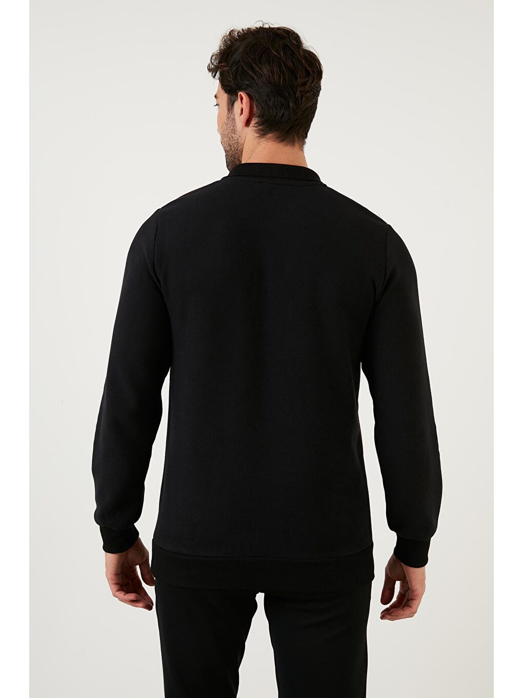 Bordo Pamuklu Regular Fit Polo Yaka Sweat 5905040-4