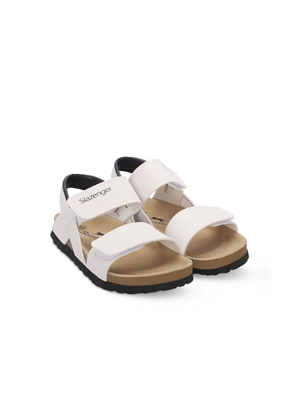 KERMIT Unisex Çocuk Cırt Cırtlı Beyaz Sandalet-1