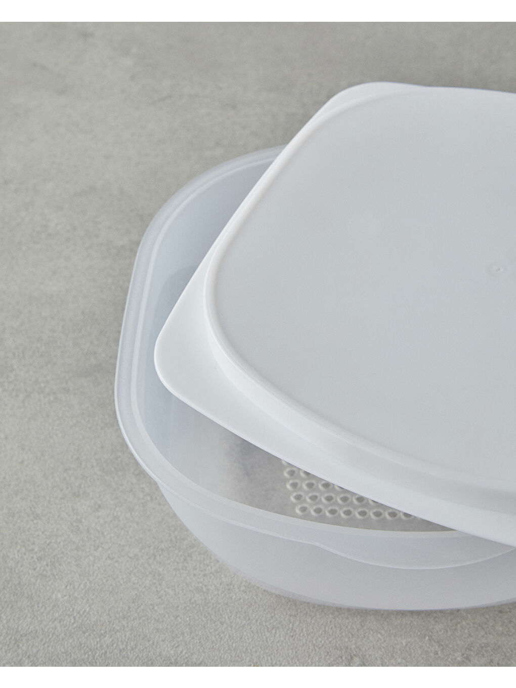 Morgan Plastik Saklama Kabı 16x16 cm Beyaz-2