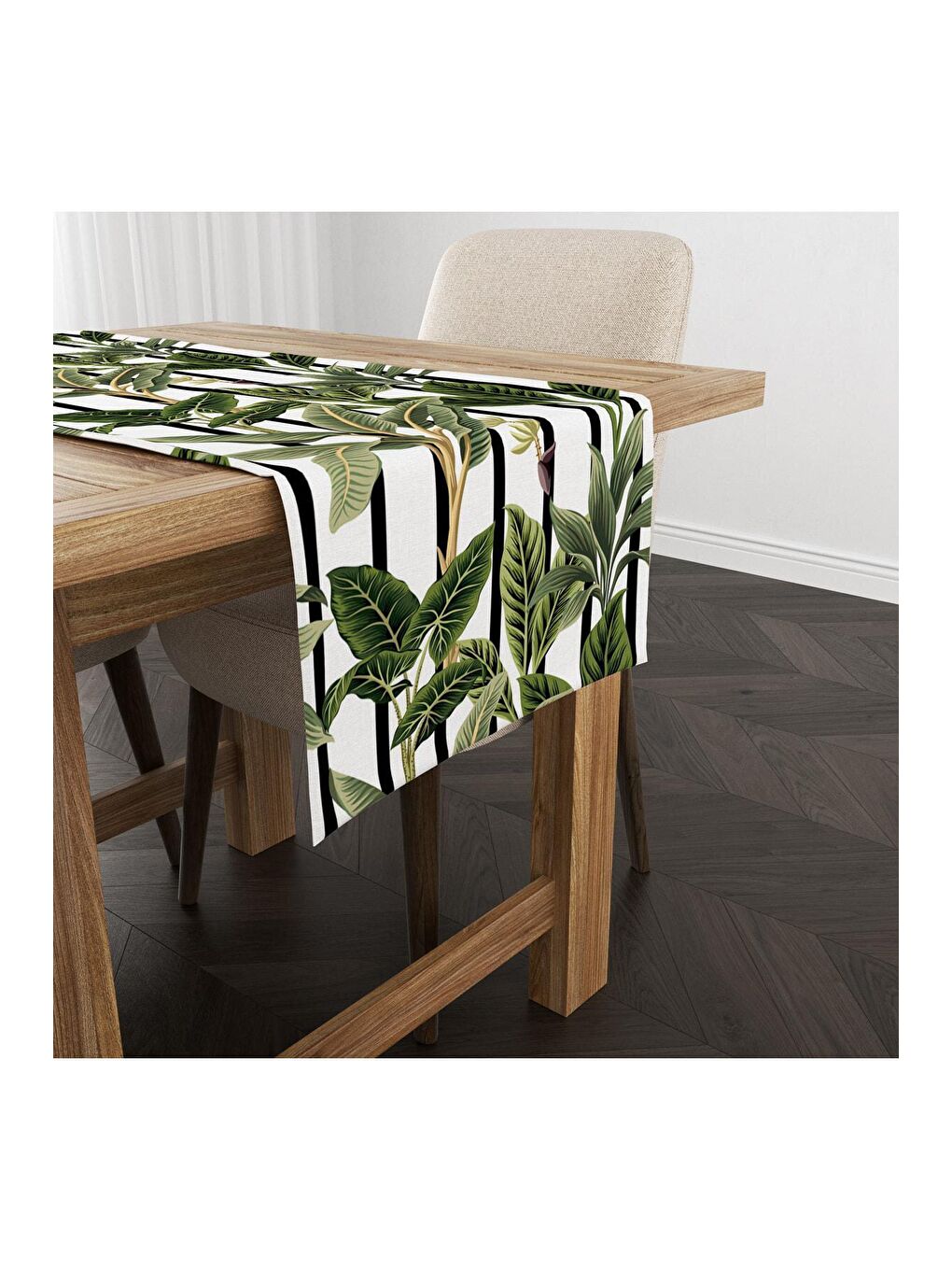 Karışık Çiçek Desenli Runner Modeli 40x140 cm