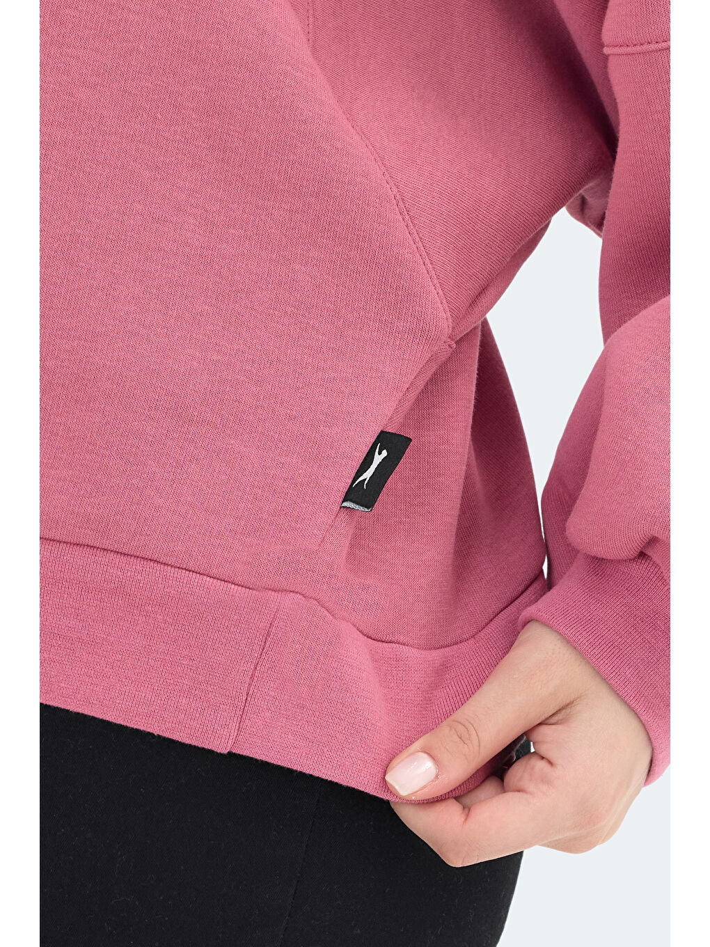 Pembe VIA Kadın Gül Sweatshirt-4