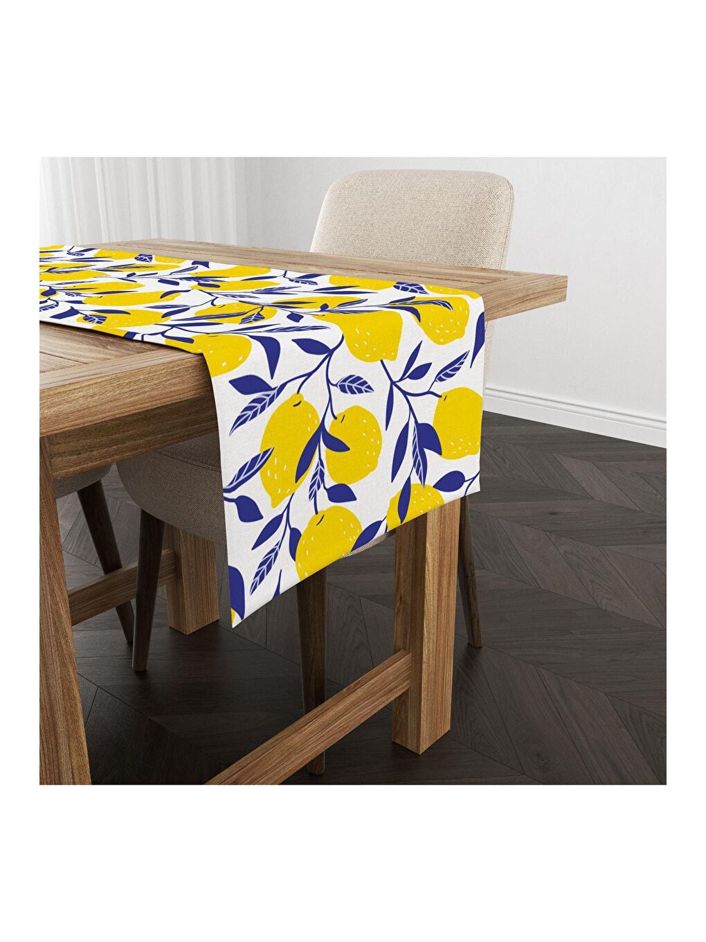 Karışık Limon Desenli Runner Modeli 40x140 cm