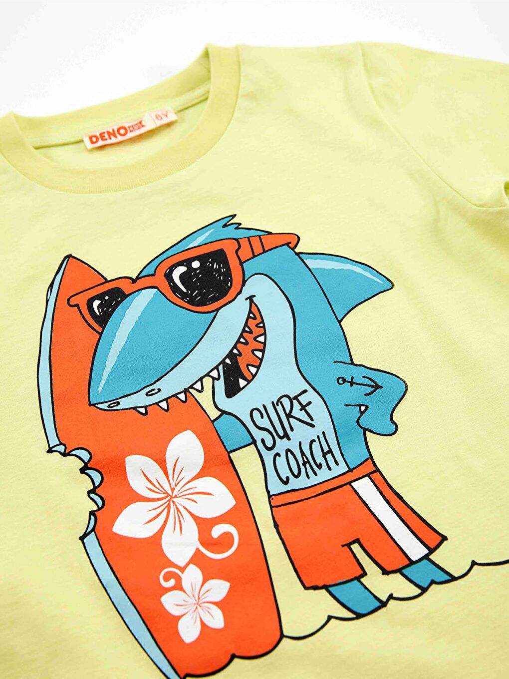 Karışık Surfer Shark Erkek Çocuk Tişört Şort Takım-4