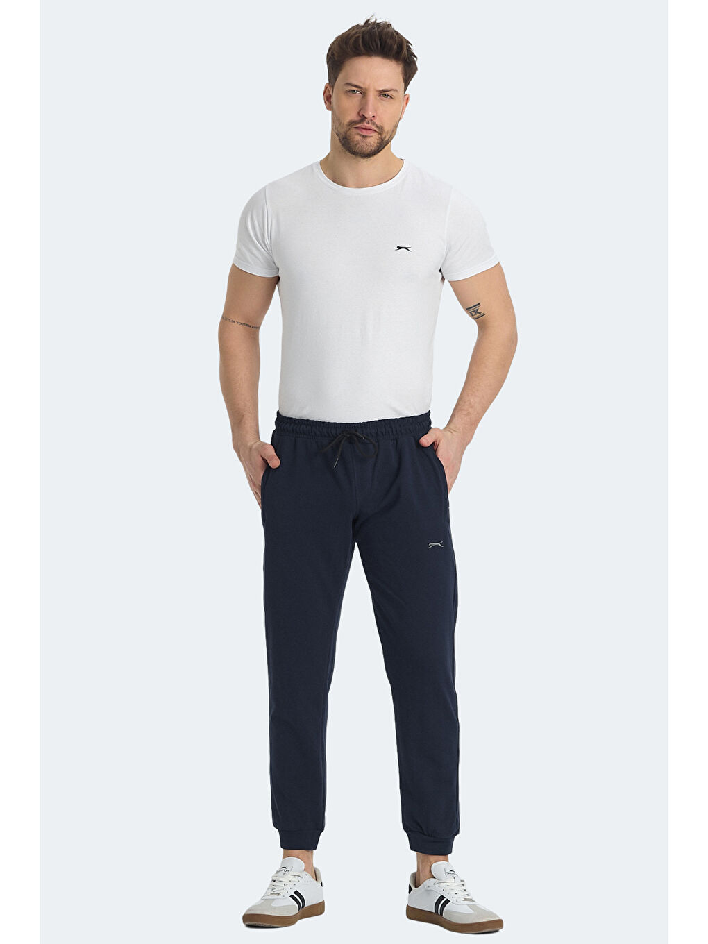 KISHA IN Erkek Cepli Dar Paça Lacivert Eşofman Altı-6