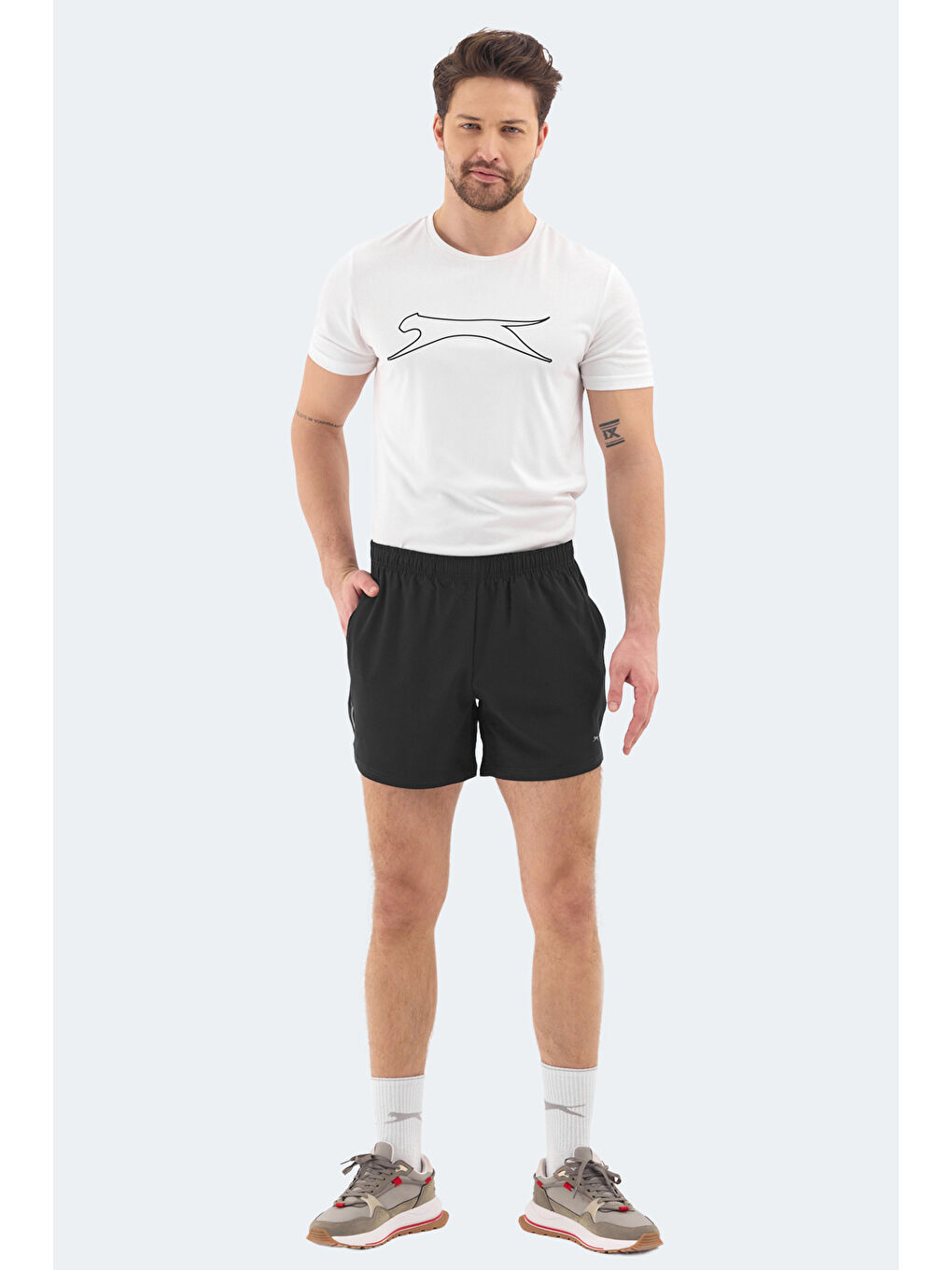 ROMANO Erkek Cepli Fıtness Lacivert Şort-3