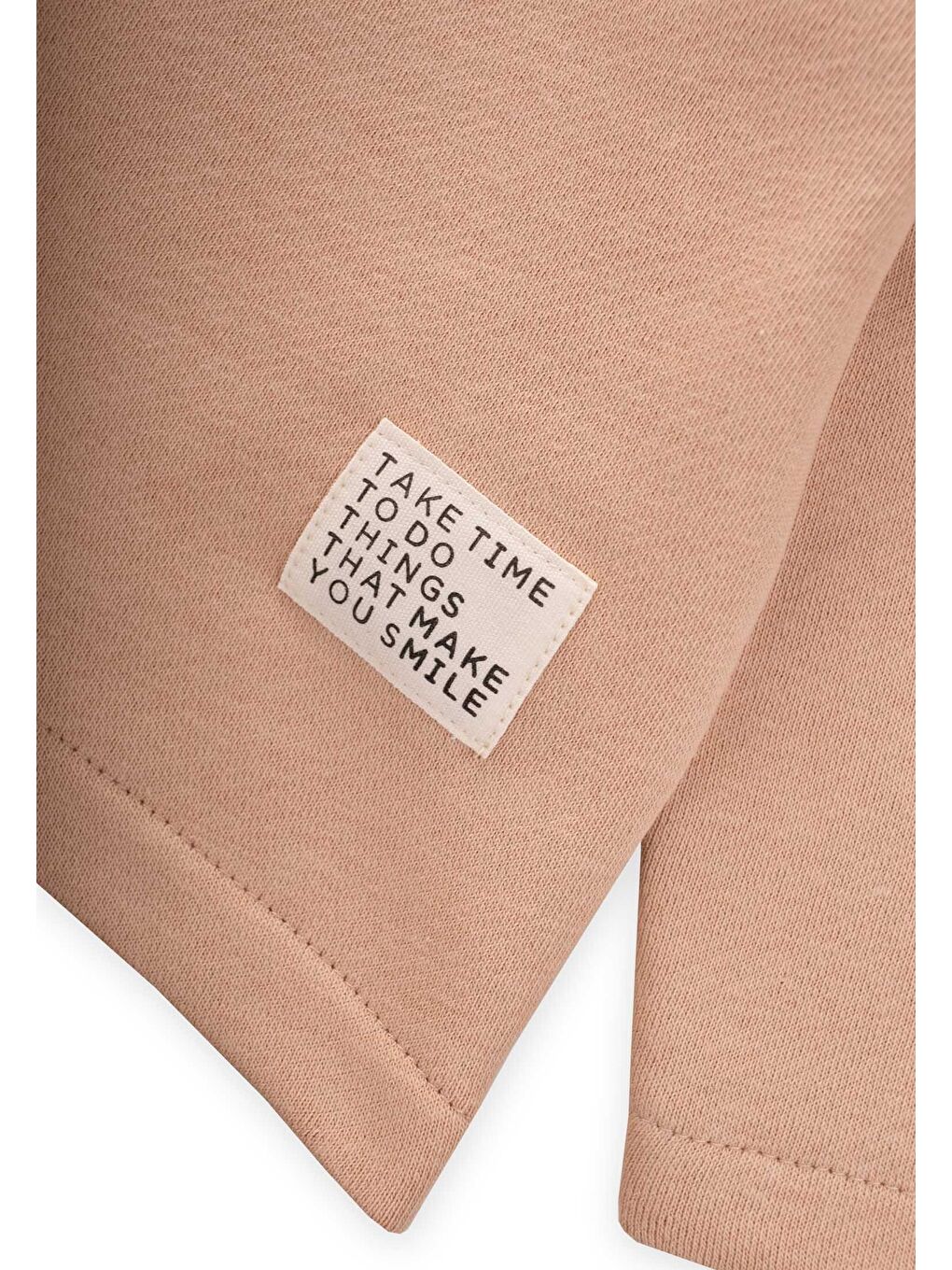 Kapüşonlu Sweatshirt Takım 1-8 Yaş Bej,Vizon-2