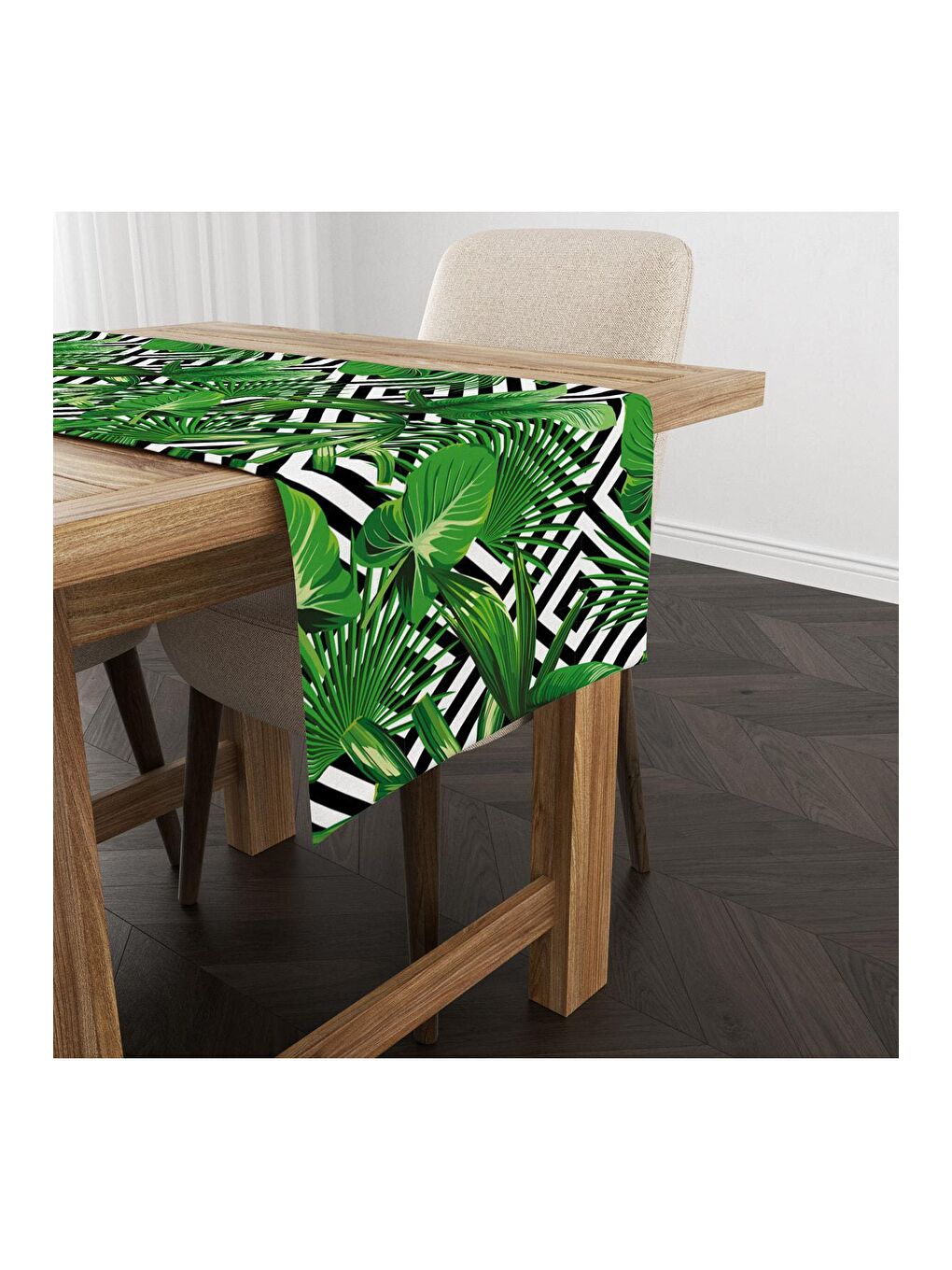 Karışık Çiçek Desenli Runner Modeli 40x140 cm