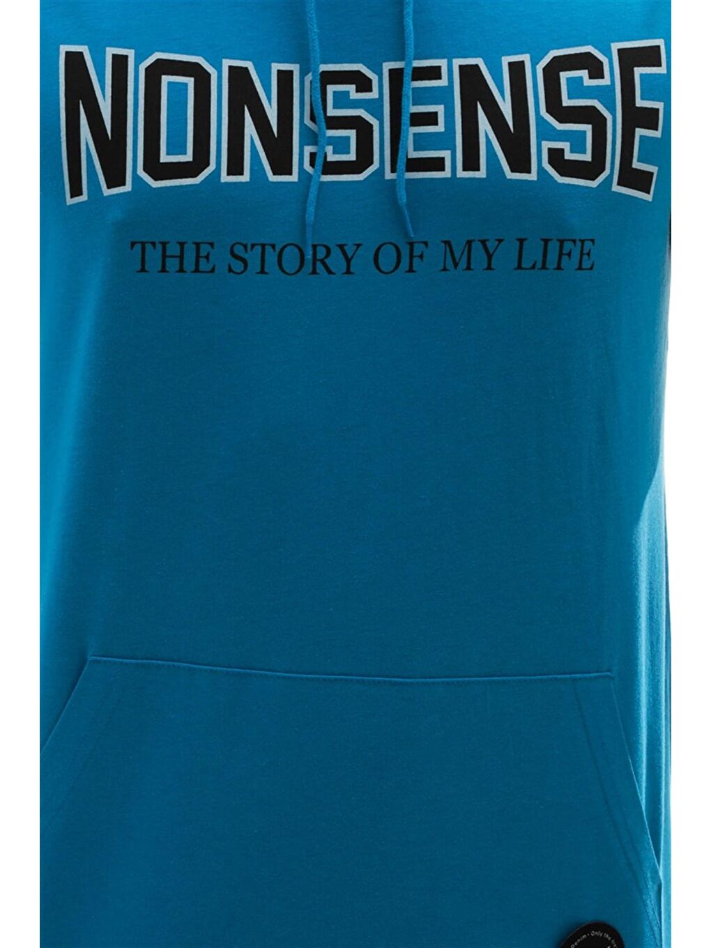 Kapüşonlu Kolsuz Tişört Mavi 2882-4