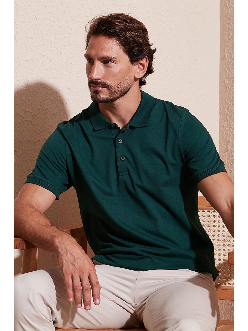 Buratti Koyu Petrol Pamuklu Regular Fit Düğmeli Polo T Shirt 4362050