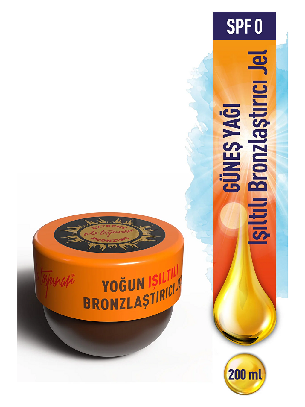 Yoğun Işıltılı Bronzlaştırıcı Jel - 200 Ml (egx93)
