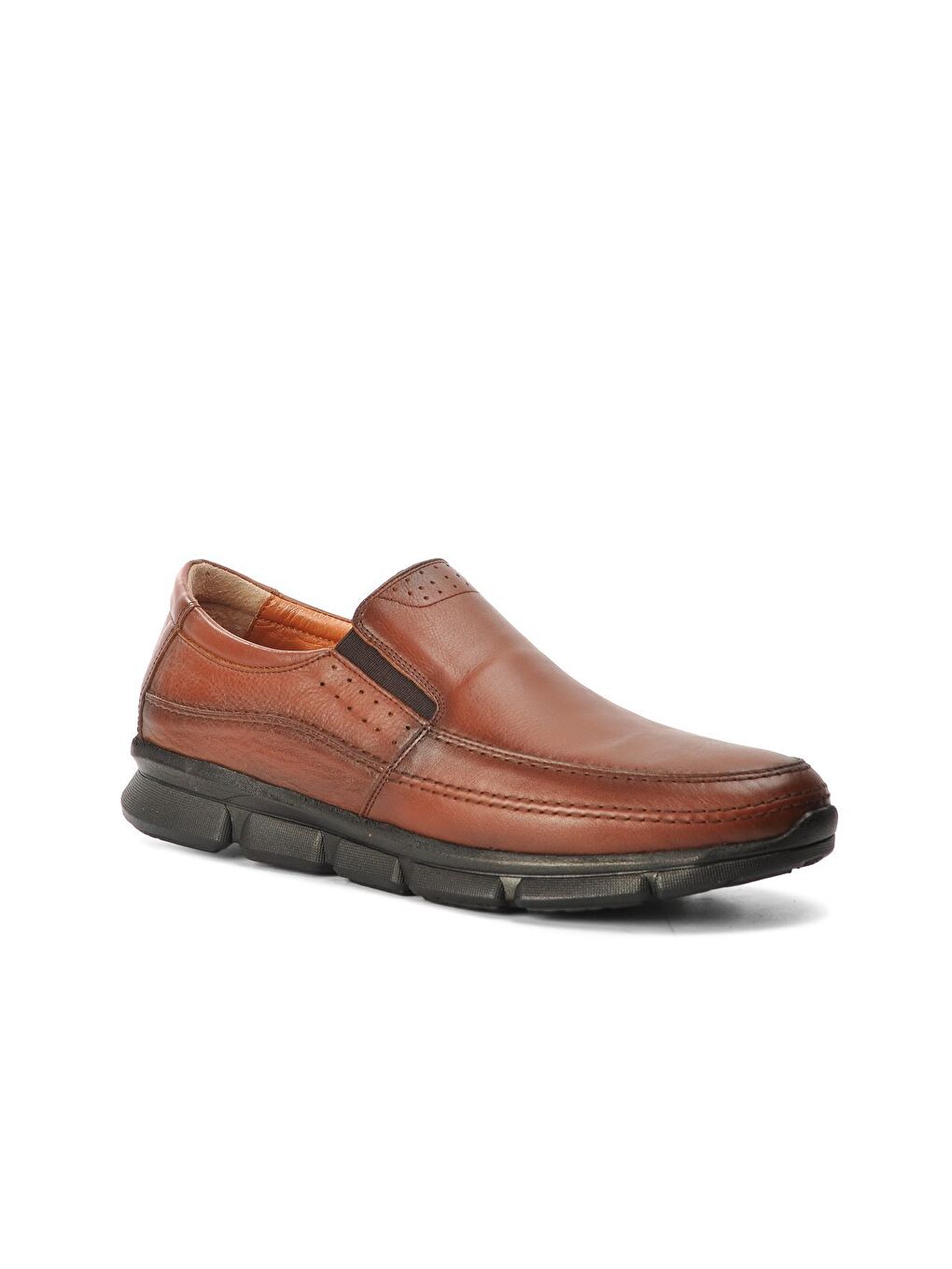 Kahverengi Taba Deri Büyük Numara Erkek Klasik Ayakkabı 4373-2