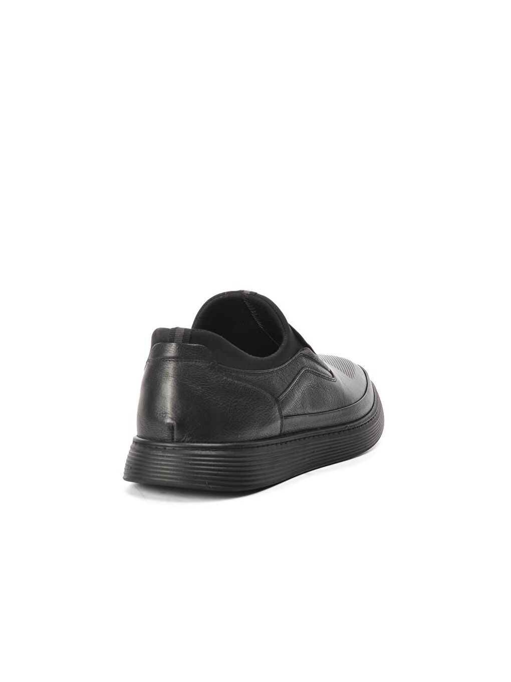 Siyah Deri Büyük Numara Erkek Klasik Ayakkabı 4391-3