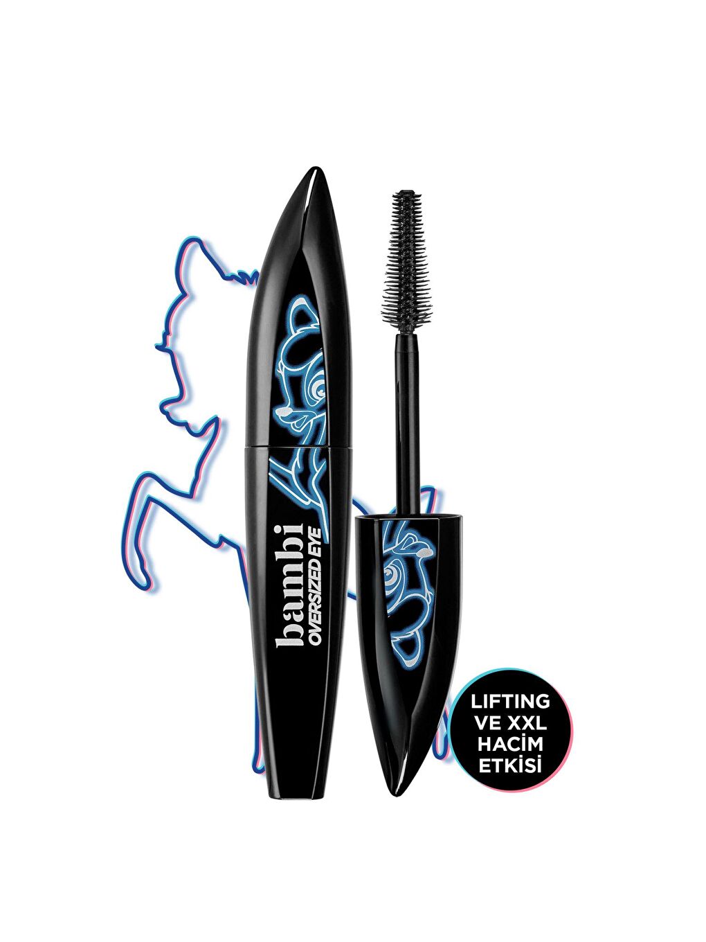 Bambi Eye Oversized Ceylan Göz Etkili Maskara - Siyah