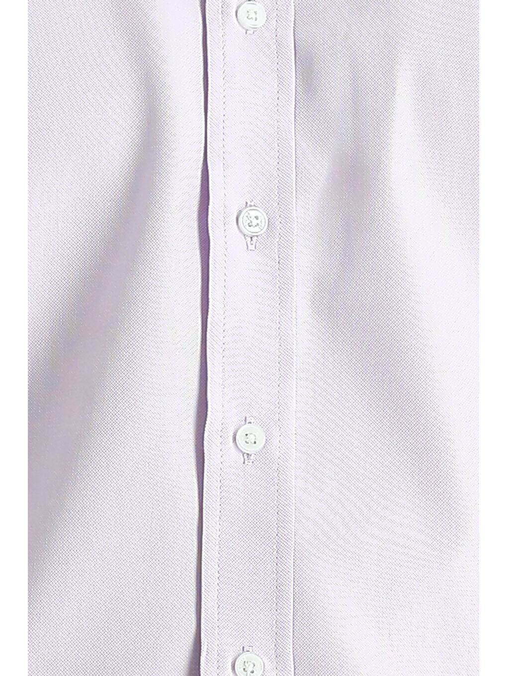 Lila Uzun Kol Slim Fit Dar Kesim Oxford Pamuk Düğmeli Yaka Gömlek-4