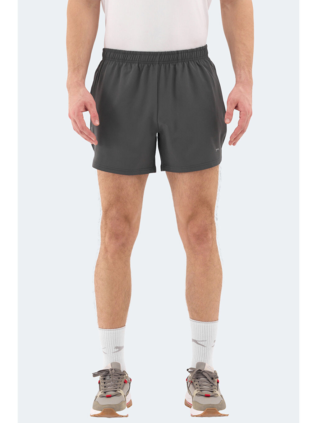 ROMANO Erkek Cepli Fıtness Koyu Gri Şort-1