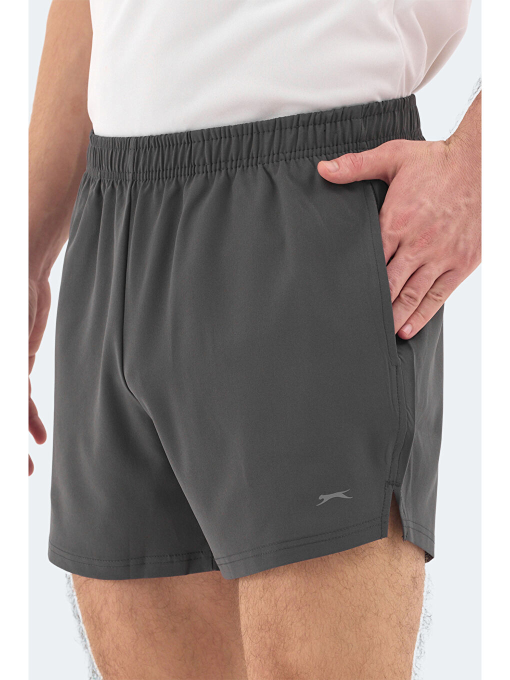 ROMANO Erkek Cepli Fıtness Koyu Gri Şort-4