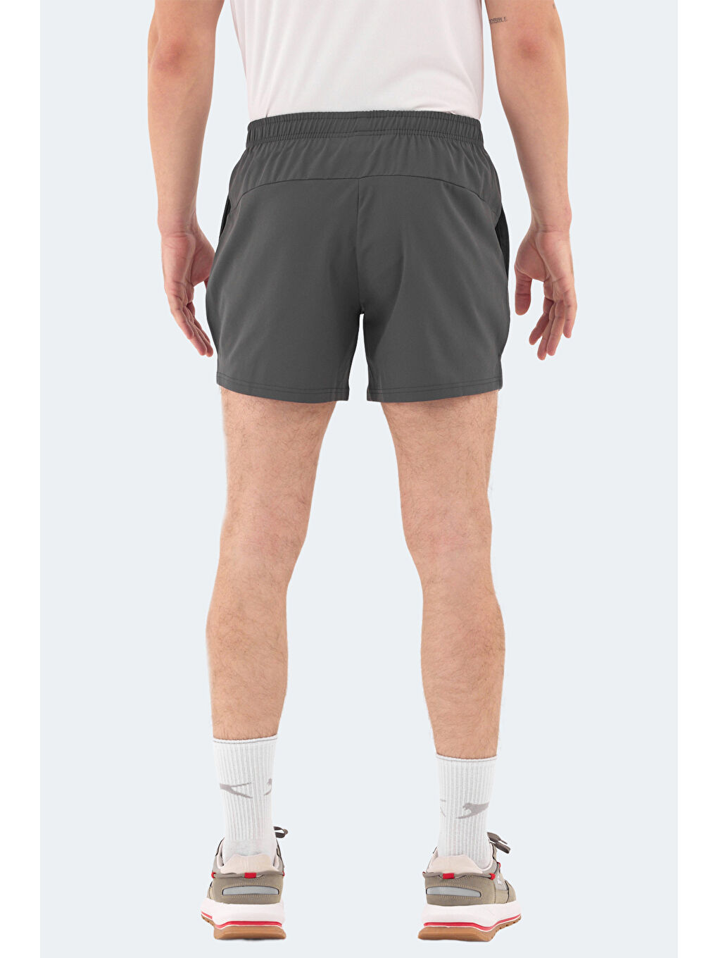 ROMANO Erkek Cepli Fıtness Koyu Gri Şort-5