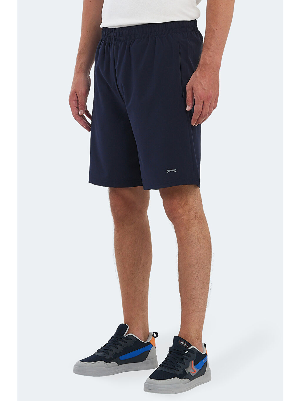 Lacivert Beli Lastikli Erkek Şort