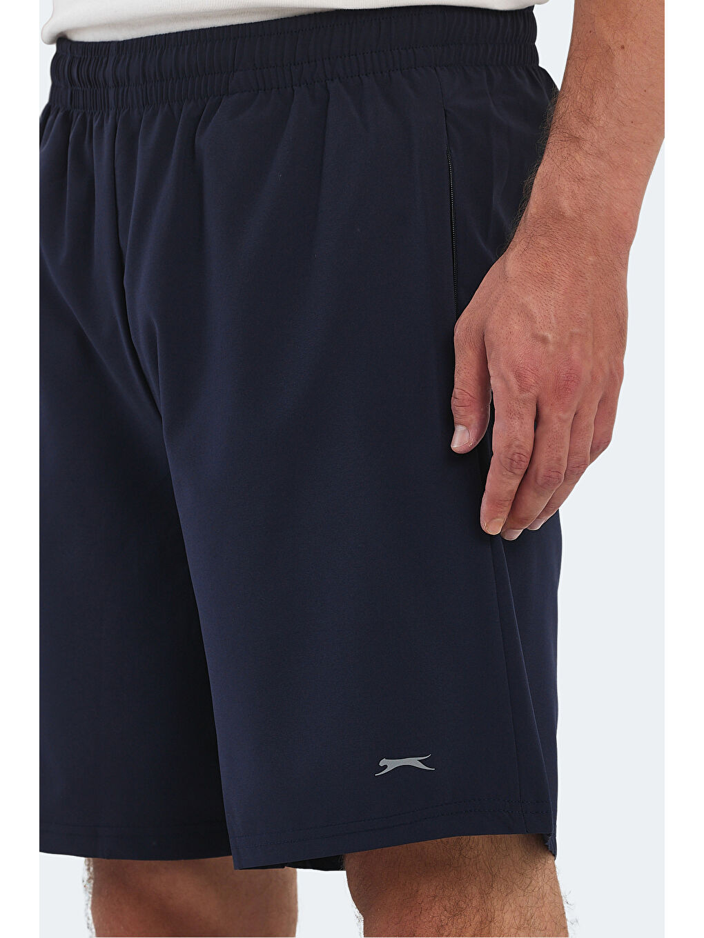 Lacivert Beli Lastikli Erkek Şort-3