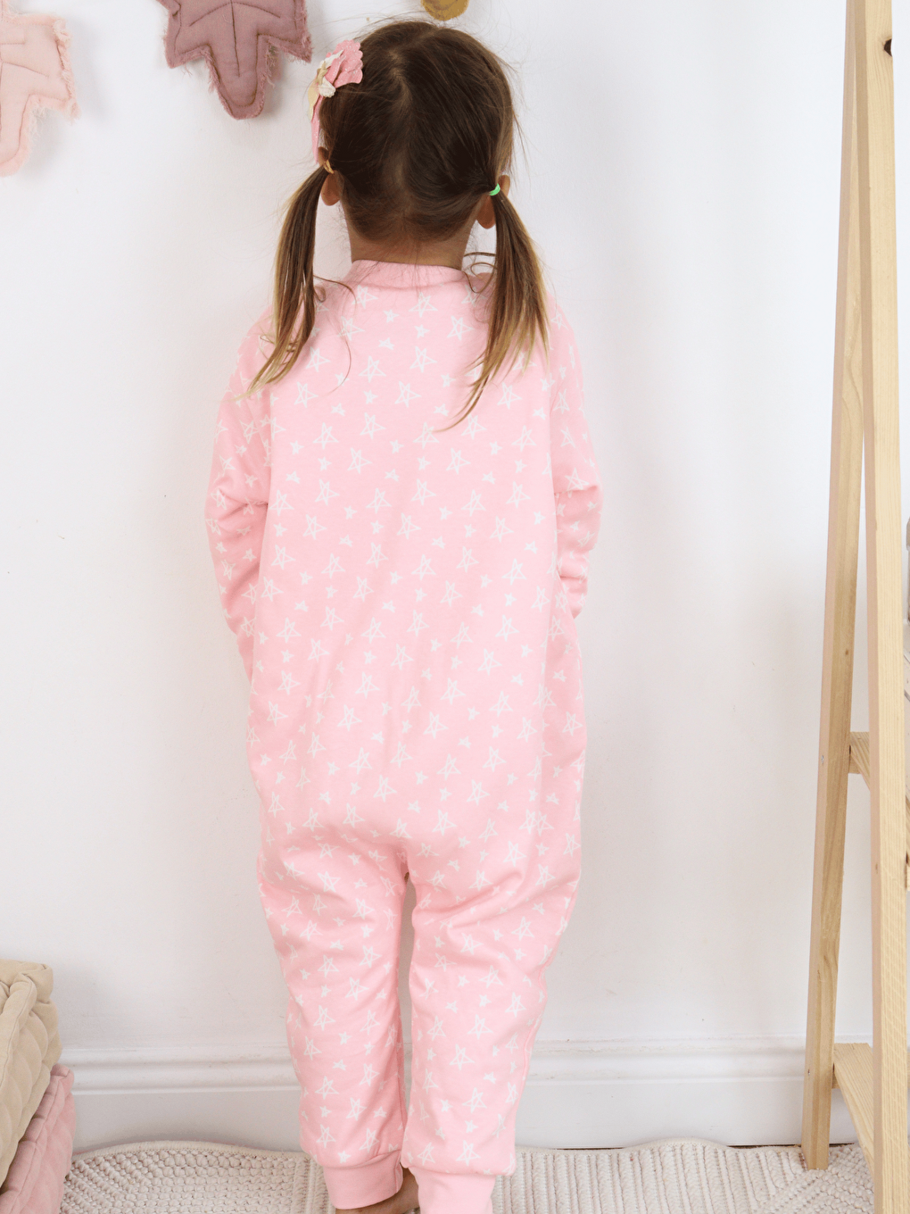 Pembe Bisiklet Yaka Elyaf Dolgulu Kız Çocuk Uyku Tulumu 1 Tog-2