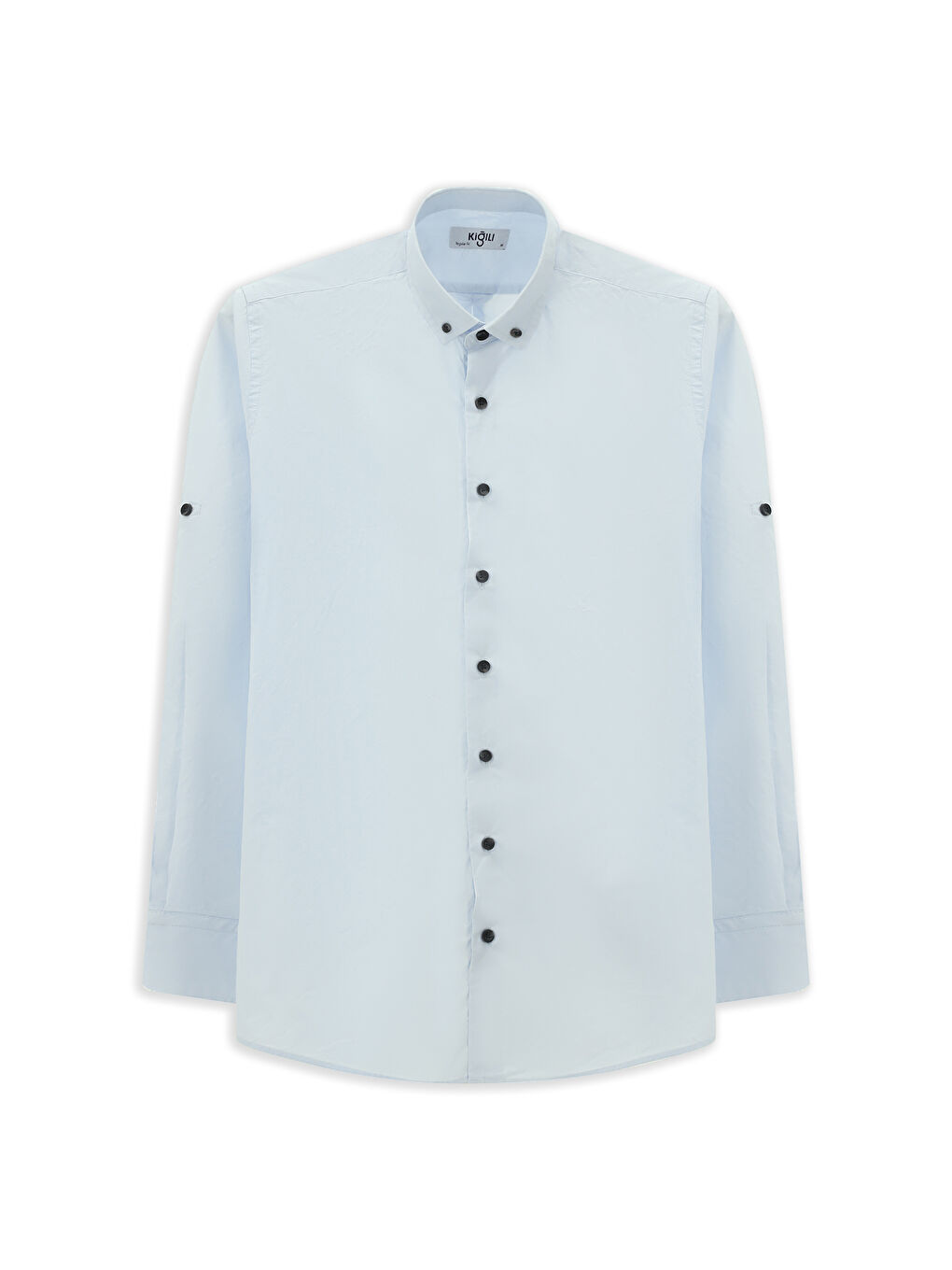 Mavi Uzun Kol Regular Fit Düğmeli Yaka Pamuk Gömlek-6