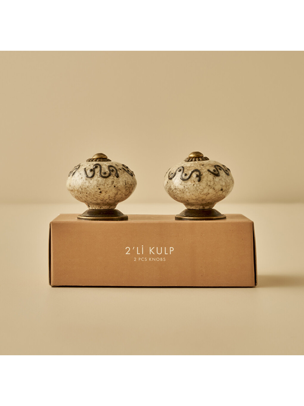 Ekru İzzy Kulp 4'lü Krem (6,5x4x4 cm)-4