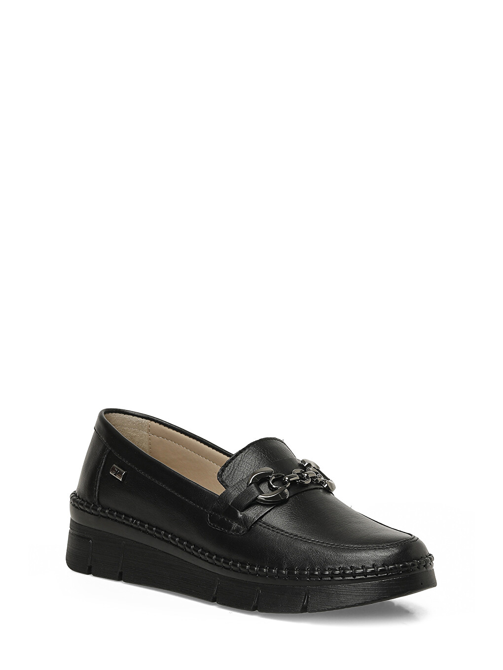 105701.z6fx Siyah Kadın Loafer-1