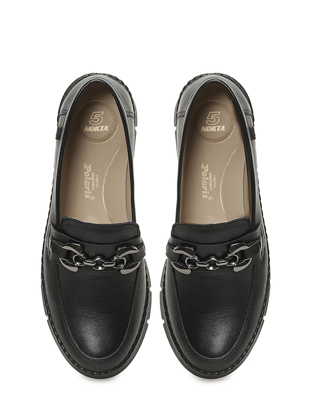 105701.z6fx Siyah Kadın Loafer-3