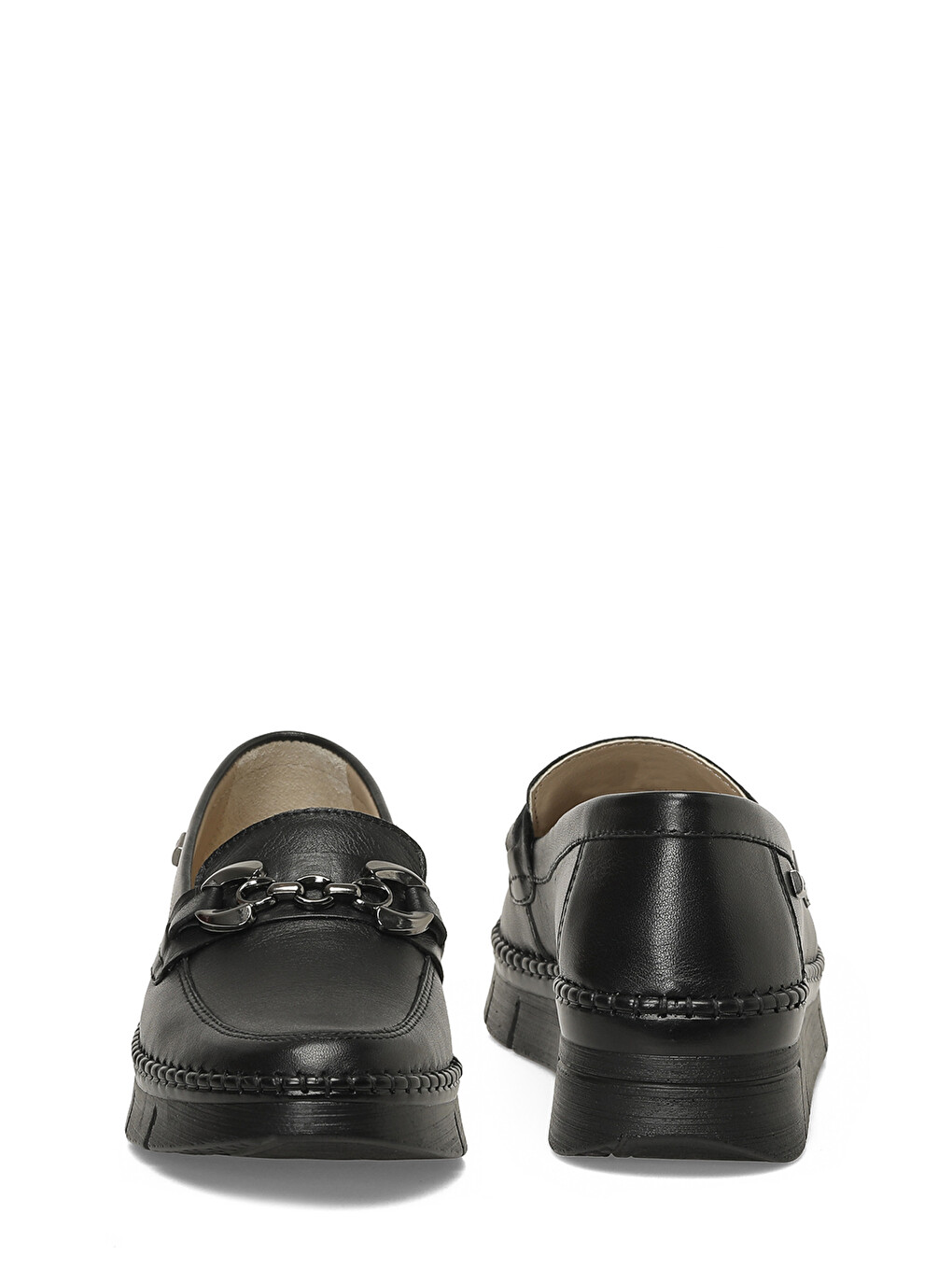 105701.z6fx Siyah Kadın Loafer-4